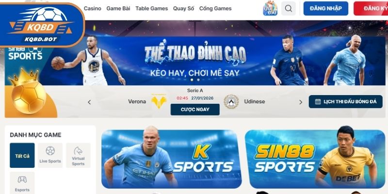 Các dịch vụ giải trí nổi trội trên nền tảng SIN88