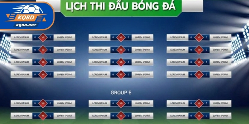 Cung cấp lịch thi đấu bóng đá hôm nay cập nhật liên tục theo từng phút